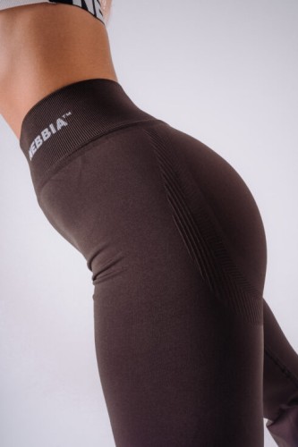 Леггинсы Nebbia High-Waist Sculpting Flared Leggings FLOW SEAMLESS Dark Brown 498