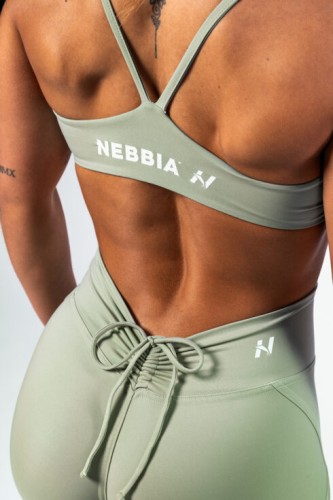 Топ Nebbia Medium-Support Sports Bra TWIST-KNOT Light Green 423