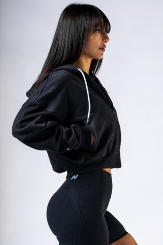 Спортивна кофта Nebbia Relaxed Zip Hoodie POWER Black 895