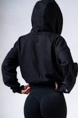 Спортивная кофта Nebbia Relaxed Zip Hoodie POWER Black 895