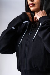 Спортивная кофта Nebbia Relaxed Zip Hoodie POWER Black 895