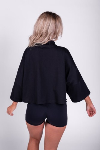 Рубашка Nebbia Boxy Cropped Shirt With Pockets Black 598 UNI