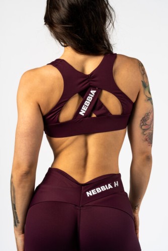 Топ Nebbia Sports Bra STRONG BEAUTY Dark Red 424