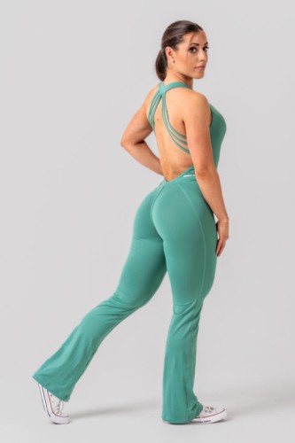 Комбинезон Nebbia Sculpting Flared Jumpsuit OWN THE GYM Green 397