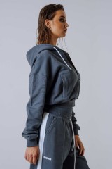 Спортивная кофта Nebbia Relaxed Zip Hoodie POWER Grey 895