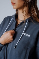 Спортивная кофта Nebbia Relaxed Zip Hoodie POWER Grey 895