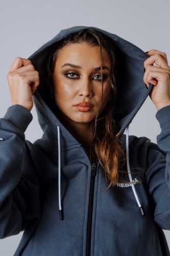 Спортивная кофта Nebbia Relaxed Zip Hoodie POWER Grey 895