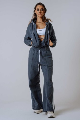 Спортивная кофта Nebbia Relaxed Zip Hoodie POWER Grey 895