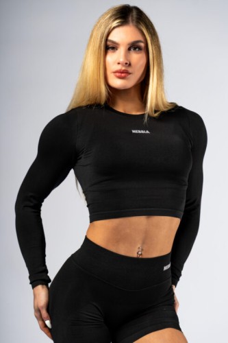 Топ Nebbia Seamless Long-Sleeve Top POWER Black 892