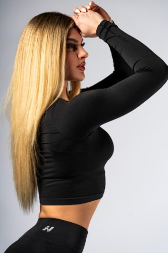 Топ Nebbia Seamless Long-Sleeve Top POWER Black 892