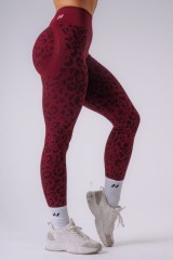 Леггинсы Nebbia Push-Up Compression Leopard Leggings PRIMAL Bordo 849