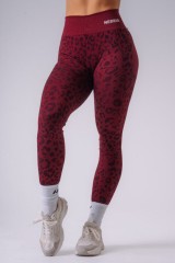 Леггинсы Nebbia Push-Up Compression Leopard Leggings PRIMAL Bordo 849