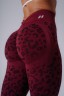 Легінси Nebbia Push-Up Compression Leopard Leggings PRIMAL Bordo 849
