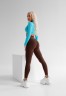 ЛЕГГИНСЫ BROWN LEGGINGS WITH DETAIL ON THE BACK 