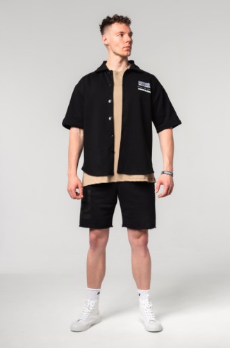 Рубашка Nebbia Oversized Shirt 90s THROWBACK Black 350