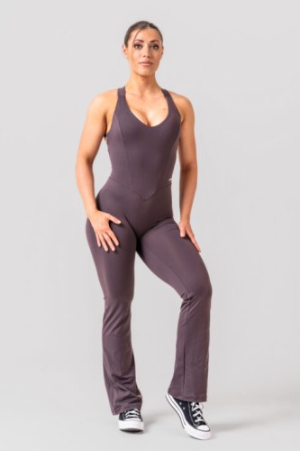 Комбинезон Nebbia Sculpting Flared Jumpsuit OWN THE GYM Brown 397