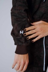 Спортивная кофта Nebbia Relaxed Zip Hoodie POWER Dark Brown Camo 895