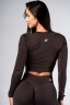 Топ Nebbia Seamless Long-Sleeve Top POWER Dark Brown 892