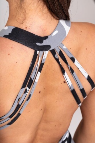 Комбинезон Nebbia Sculpting Flared Jumpsuit OWN THE GYM White Camo 397