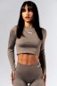 Топ Nebbia Seamless Long-Sleeve Top POWER Light Brown ASH 892