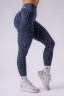 Легінси Nebbia Push-Up Compression Leopard Leggings PRIMAL Dark Blue 849