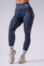 Легінси Nebbia Push-Up Compression Leopard Leggings PRIMAL Dark Blue 849