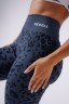 Легінси Nebbia Push-Up Compression Leopard Leggings PRIMAL Dark Blue 849
