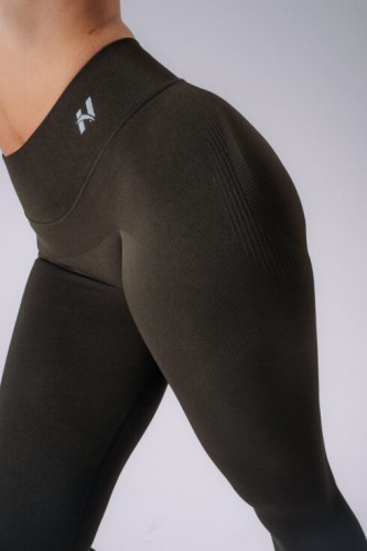 Легінси Nebbia High-waisted push-up leggings POWER Dark Green 888