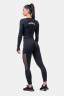 ТОП LONG SLEEVE THUMBHOLE SPORTY CROP TOP BLACK 585