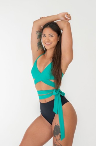 Купальный лиф Nebbia SALVADOR bikini top Green 762