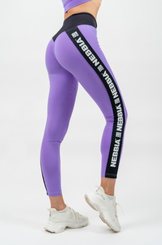 Легінси Nebbia High Waisted Side Stripe Leggings Iconic Lila 209