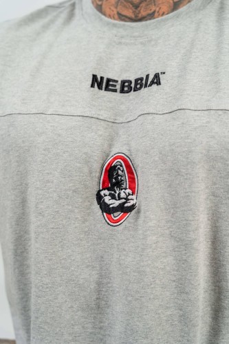 Футболка Nebbia Loose T-shirt LEGENDARY Light Grey 712