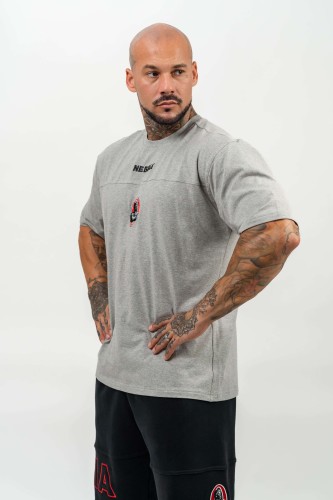 Футболка Nebbia Loose T-shirt LEGENDARY Light Grey 712