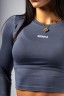 Топ Nebbia Seamless Long-Sleeve Top POWER Grey 892