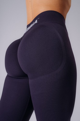 Легінси Nebbia High-waisted push-up leggings POWER Dark Purple 888