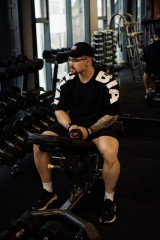 Футболка Nebbia Oversized T-shirt LIFTING CLUB Black 353