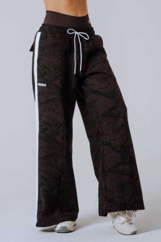 Штани Nebbia Oversized Sweatpants POWER Dark Brown Camo 896