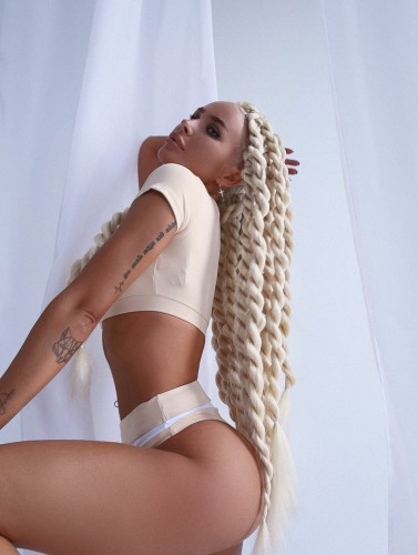 Купальные трусики Fitzona BEIGE SWIMSUIT PANTS WITH WHITE DETAIL