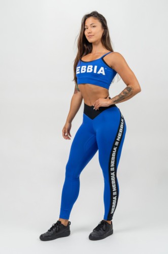 Легінси Nebbia High Waisted Side Stripe Leggings Iconic Blue 209