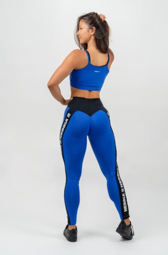 Легінси Nebbia High Waisted Side Stripe Leggings Iconic Blue 209