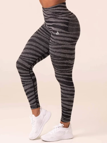 Леггинсы Ryderwear Zebra Seamless Leggings - Grey Marl/Black Zebra