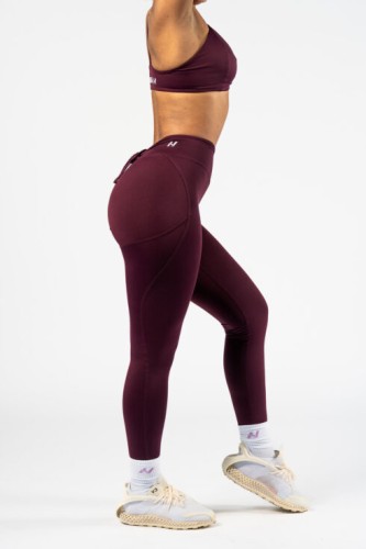 Легінси Nebbia V-Cut Lace-Up Sculpting Leggings OWN YOUR POWER Dark Red 426