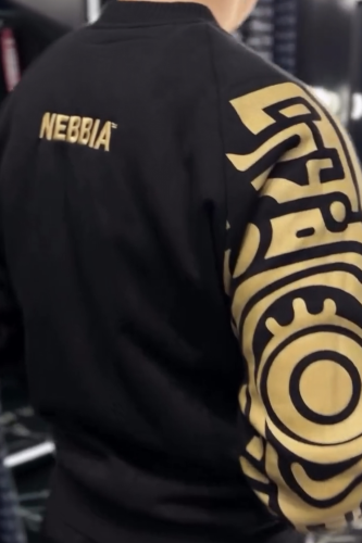 Бомбер Nebbia Gold Heritage Bomber – Black 717