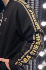 Бомбер Nebbia Gold Heritage Bomber – Black 717