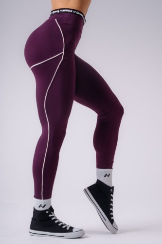 Легінси NEBBIA x Olympia High-Waist Leggings Bordo 935
