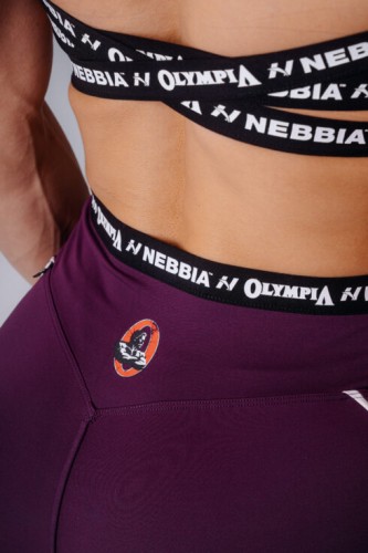 Легінси NEBBIA x Olympia High-Waist Leggings Bordo 935