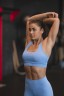 ТОП ACTIVE SPORTS BRA WITH MEDIUM IMPACT LIGHT BLUE 413