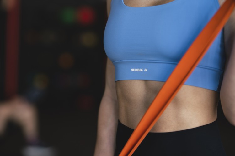 ТОП ACTIVE SPORTS BRA WITH MEDIUM IMPACT LIGHT BLUE 413