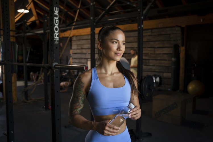 ТОП ACTIVE SPORTS BRA WITH MEDIUM IMPACT LIGHT BLUE 413