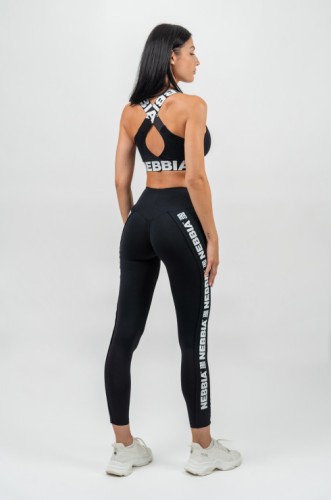 Легінси Nebbia High Waisted Side Stripe Leggings Iconic Black 209